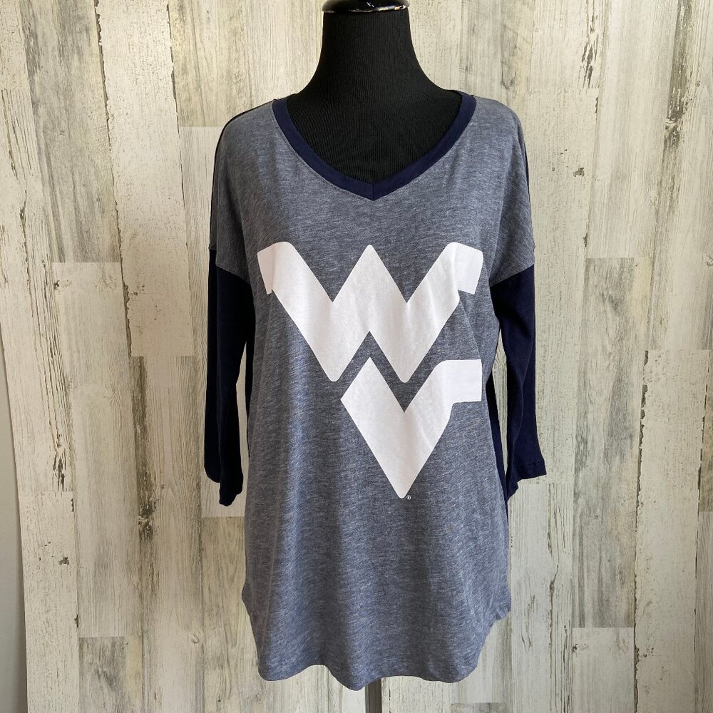 PINK Victorias Secret Womens Size Medium West Virginia University Tee NCAA